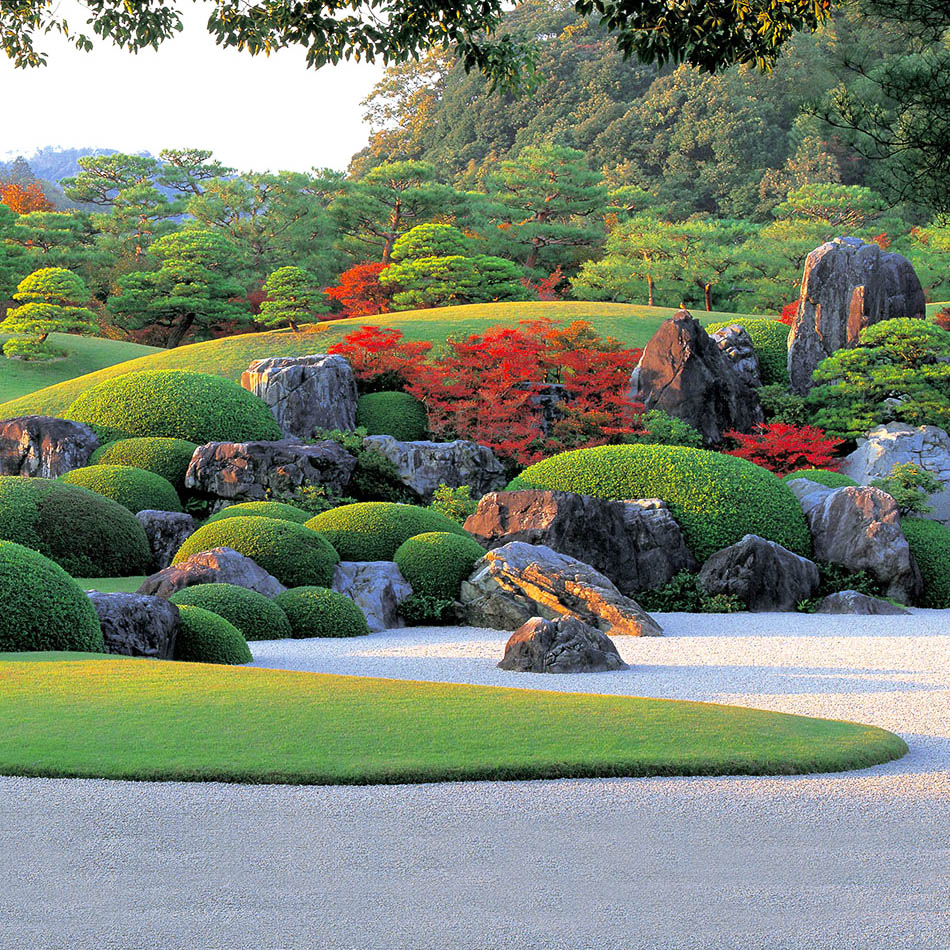 thiết kế sân vườn nhật bản bảo tàng Adachi Museum