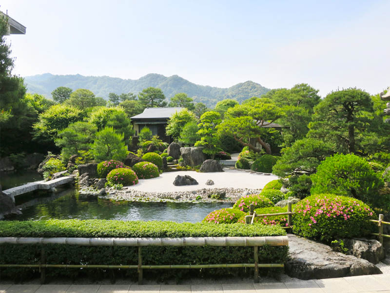 thiết kế sân vườn nhật bản bảo tàng Adachi Museum