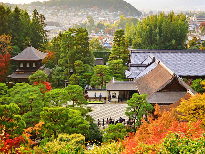 thiết kế sân vườn Nhật Bản đền Ginkaku-ji