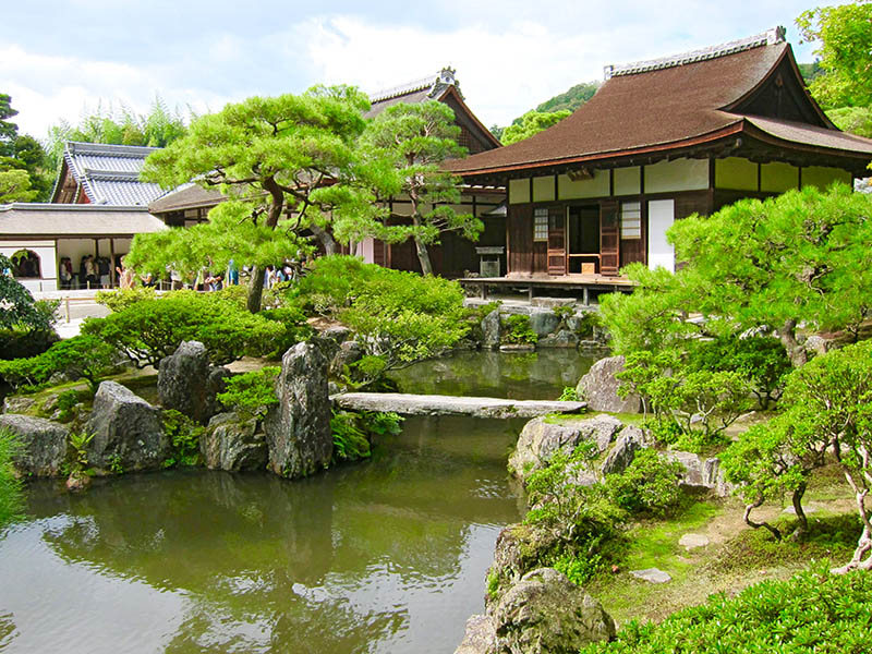 thiết kế sân vườn Nhật Bản đền Ginkaku-ji