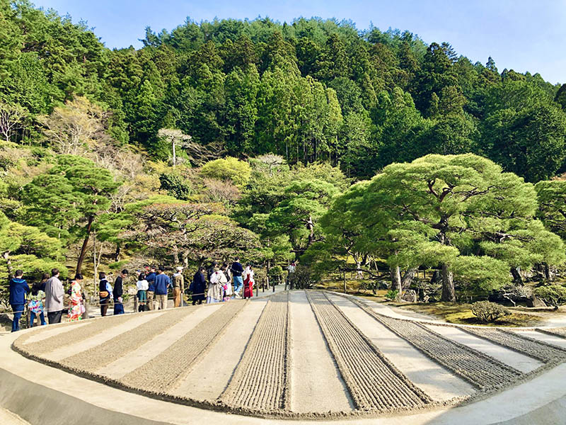 thiết kế sân vườn Nhật Bản đền Ginkaku-ji