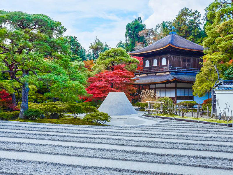 thiết kế sân vườn Nhật Bản đền Ginkaku-ji