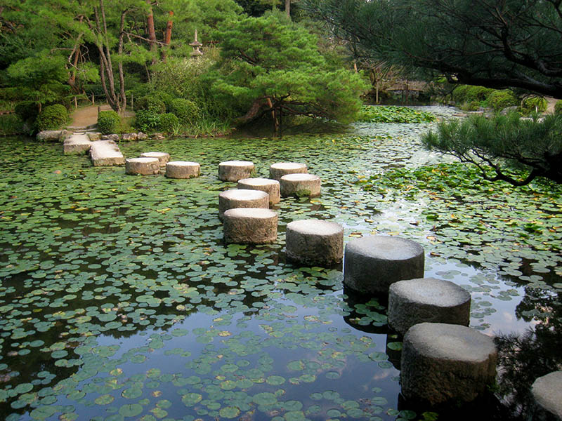 thiết kế sân vườn nhật bản heian jingu