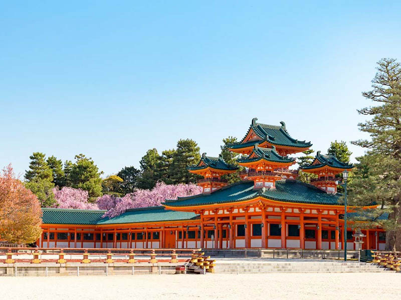 thiết kế sân vườn nhật bản heian jingu