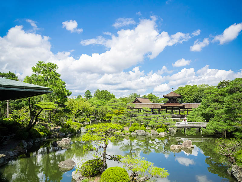 thiết kế sân vườn nhật bản heian jingu