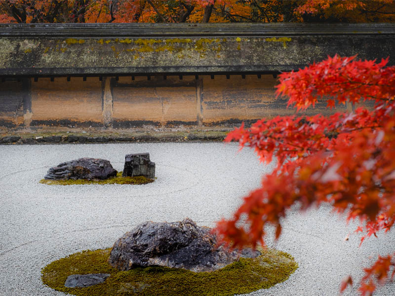 sân vườn thiền nhật bản đền ryoan-ji