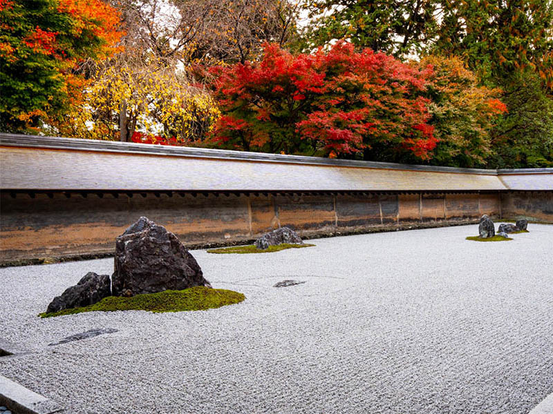 sân vườn thiền nhật bản đền ryoan-ji