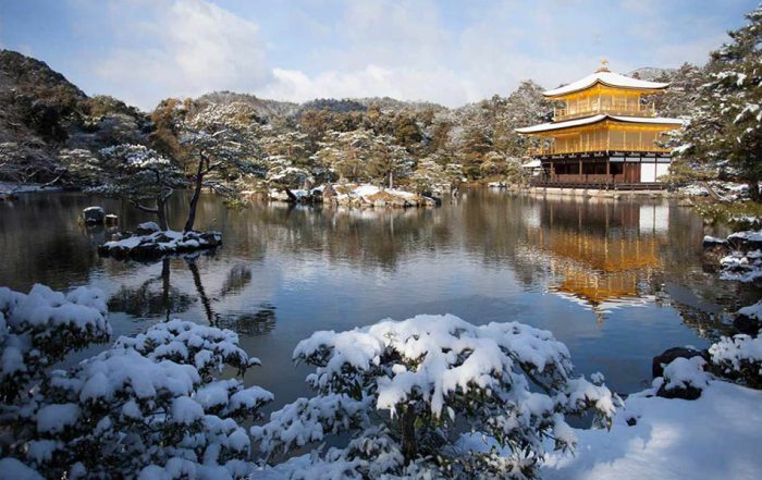 sân vườn nhật bản đền kinkaku-ji