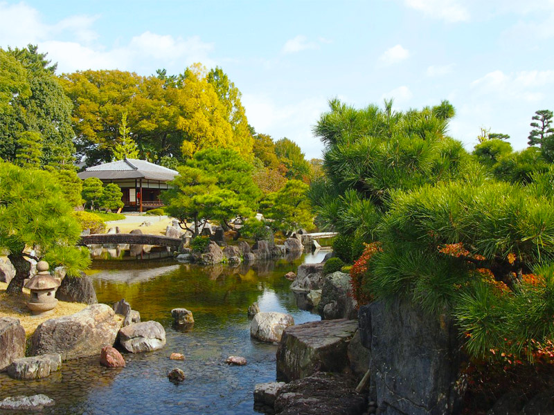 Thiết kế sân vườn nhật bản lâu đài nijo castle