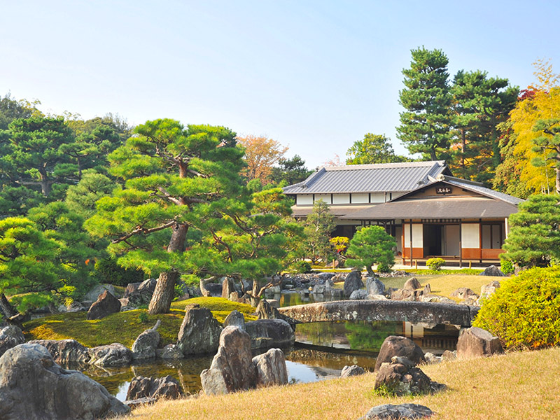 Thiết kế sân vườn nhật bản lâu đài nijo castle